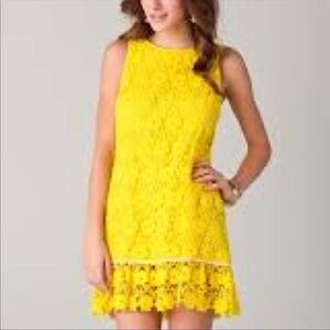 JUICY COUTURE daisy guipure crochet A-line mini dress women’s size 2